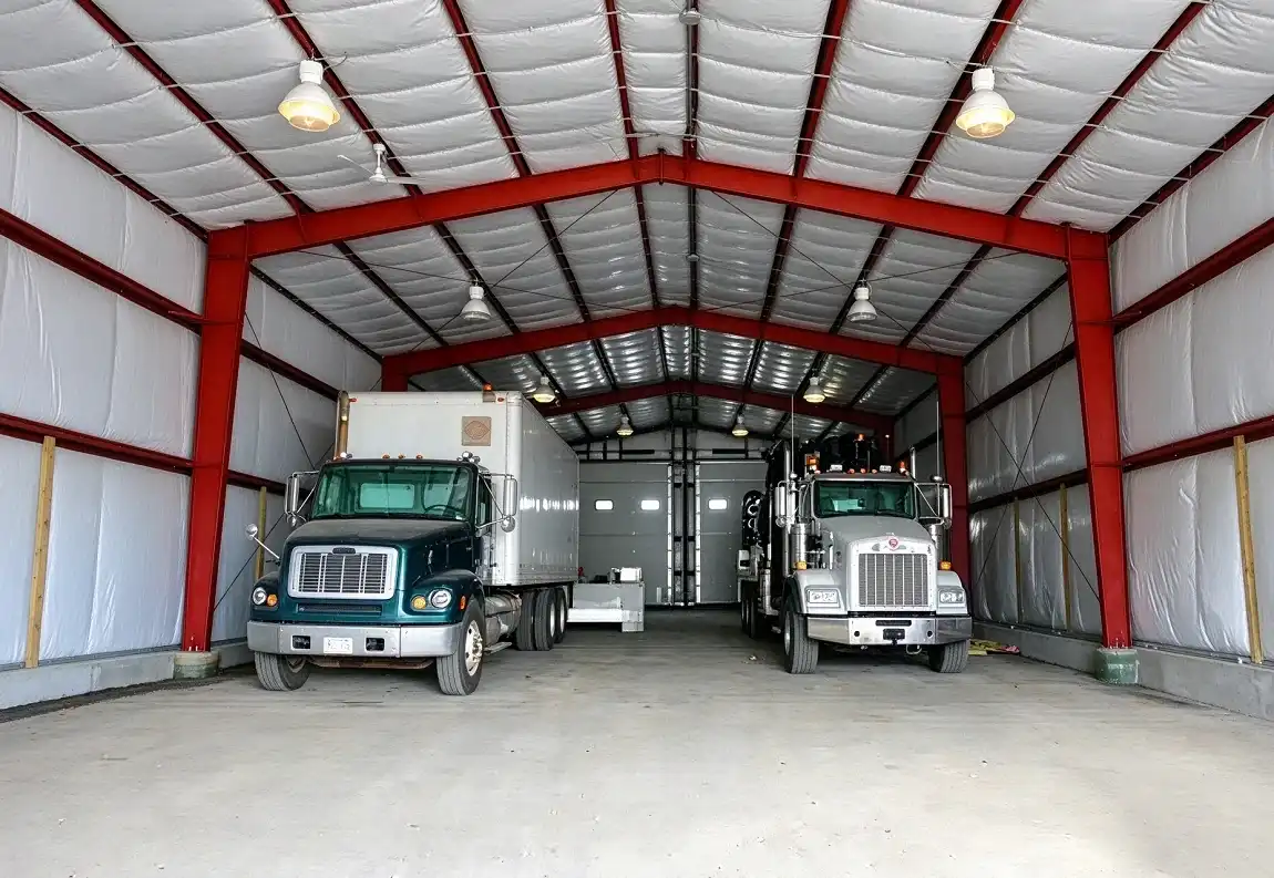 Steel Structure Garage Design for Commercial Vehicle Fleets Steel Structure Garage Design for Commercial Vehicle Fleets
