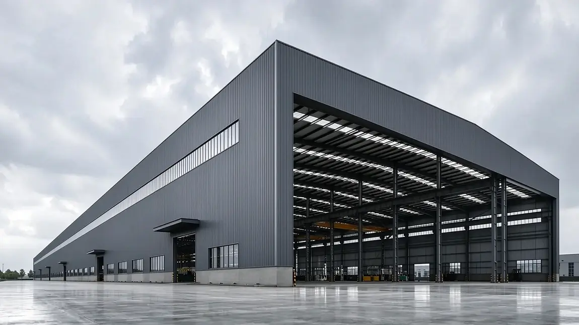 Long-span steel structure support 