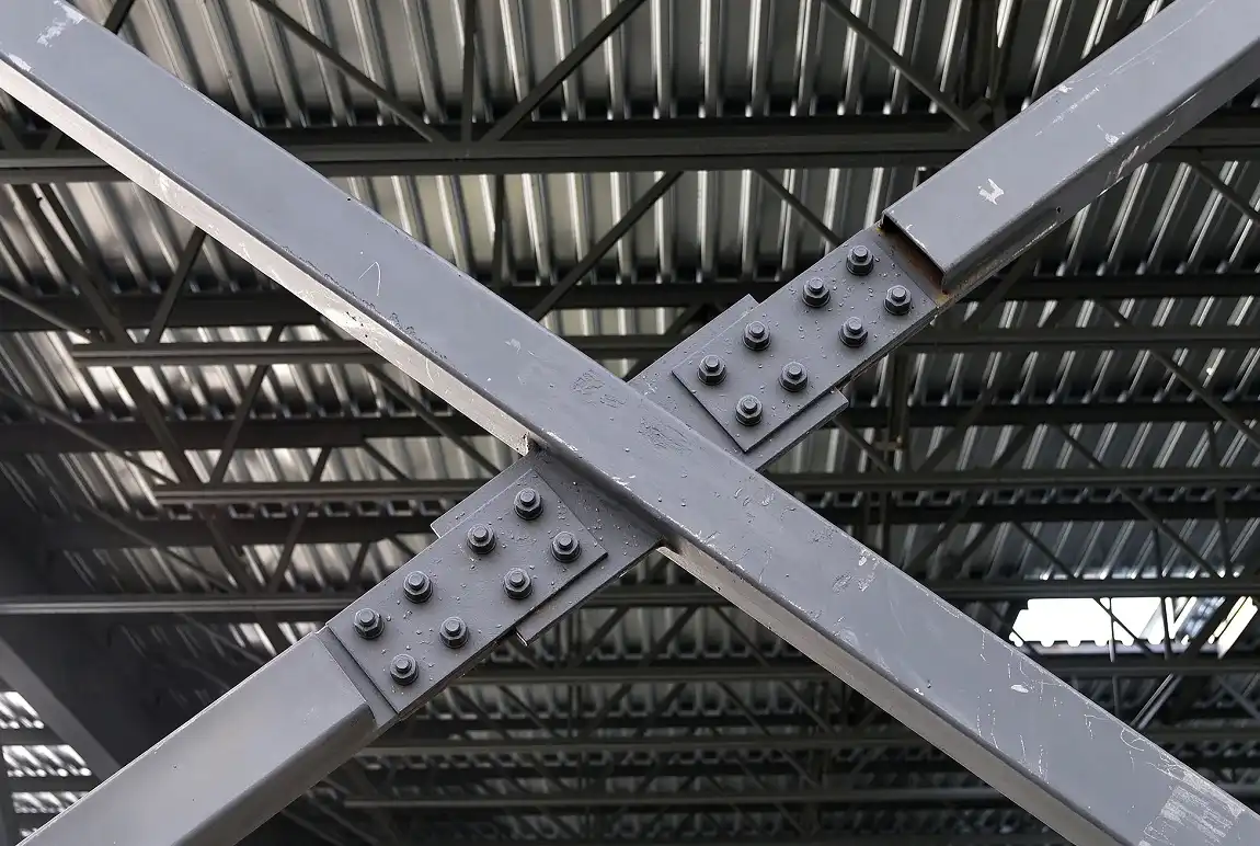 Column mounted ladder support Column mounted ladder support